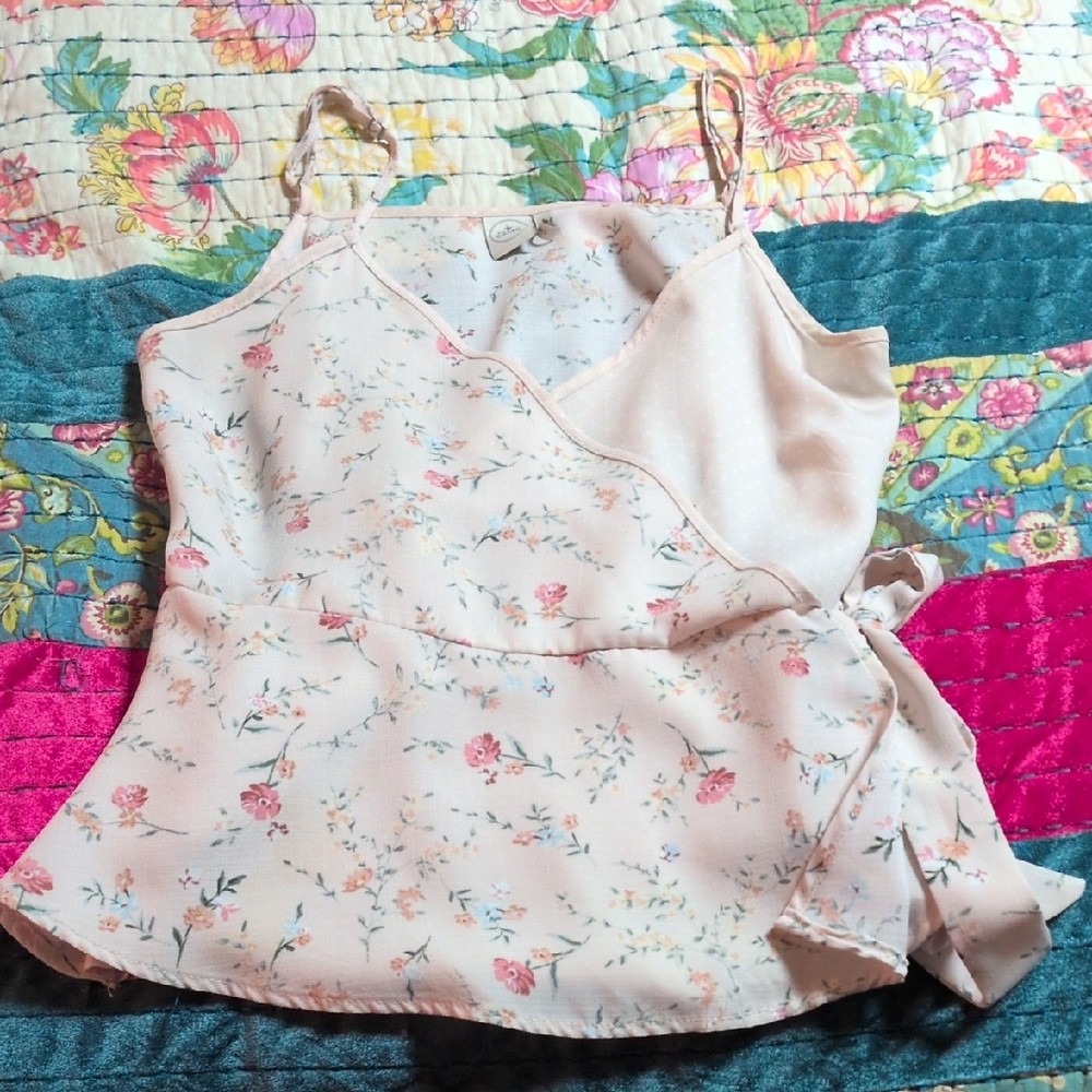Paper Crane Pink Floral Top